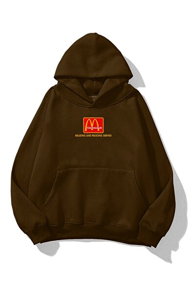Tarzsokak Unisex Im Lovin It Mc Φούτερ Hoodie Brown