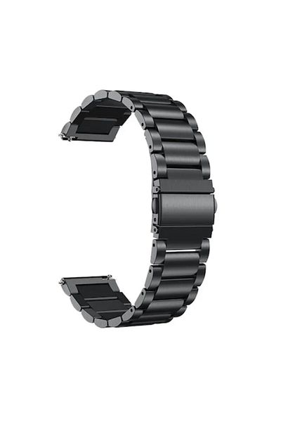 OEM Curea metalică, compatibilă cu ceasul inteligent de 24 mm, telescoape cu QR, negru maro