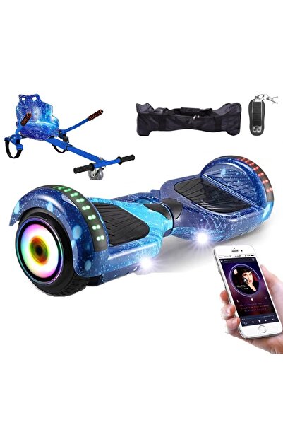 OEM Scooter hoverboard Auto Balance lumini LED pe roti si aripi, 6.5 inch + H...