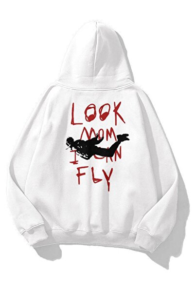 Tarzsokak Hanorac unisex Smiley Look Mom alb