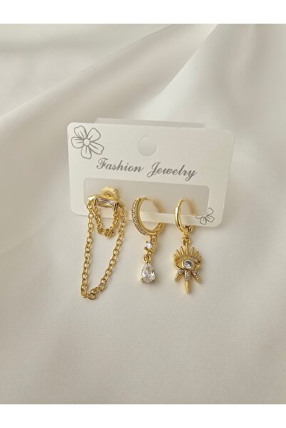 Zivazer Store Women's Steel Tarnish 3 Earrings