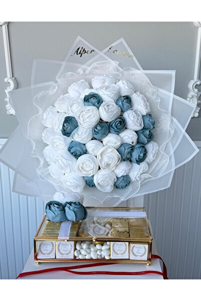 Eminönü Baskı Merkezi Kız İsteme Çikolatası 88'li ve 41 adet renkli Şakayık b...