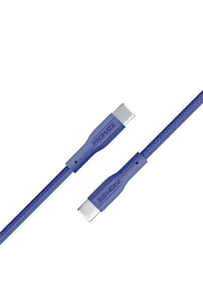 Promate USB-C™ to USB-C™ Cable, 60W Fast Power Delivery with 480Mbps Data Sync