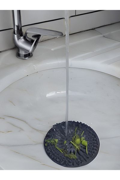 MevsimSepeti Silicone Round Sink Strainer Non-Slip Strainer Drain Cover with Hole Bathroom,Kitchen