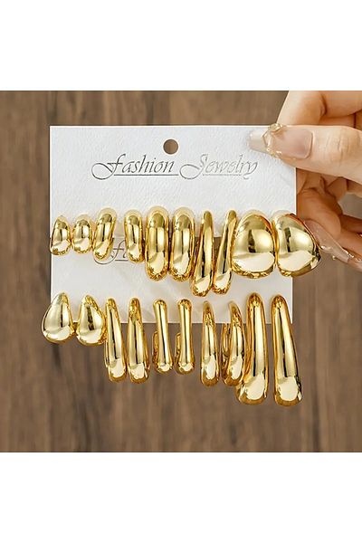 Perry Accesories 20 Earrings Multiple Bombbe Earringswomen Gold Earrings Bottega Earrings Drop Earrings Hoop Earrings 20Pcs