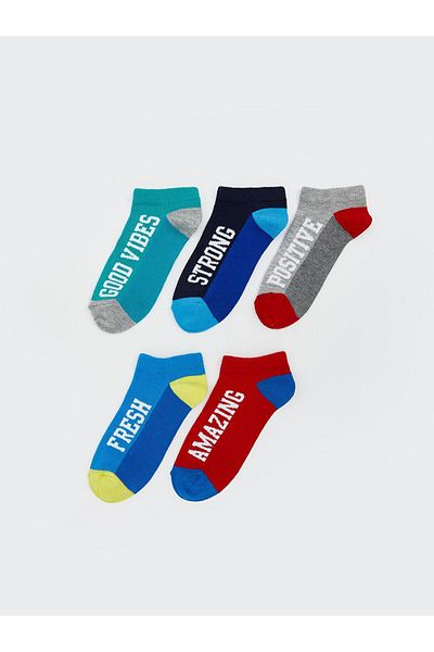 LC Waikiki Patterned Boy's Booties Socks 5-Piece (S5)