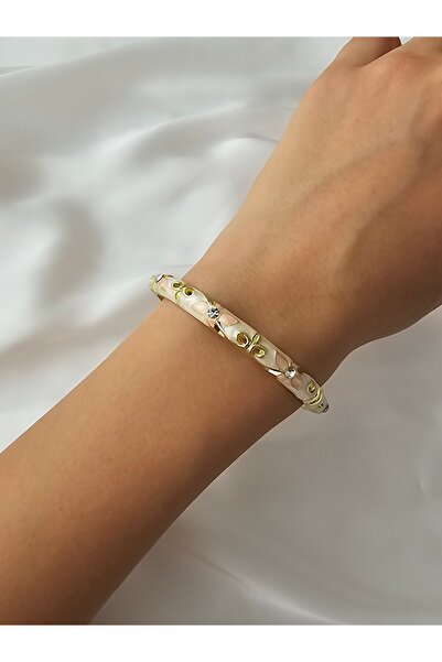 Zivazer Store Kadın renkli mineli kelepçe/bileklik