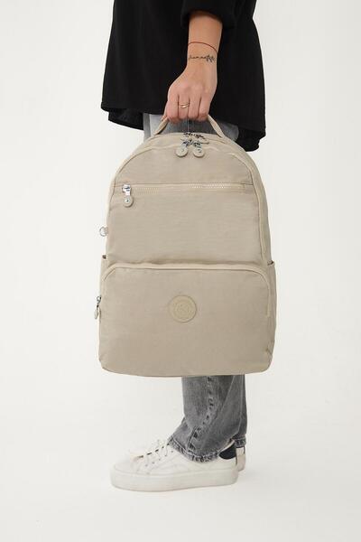 H&D COLLECTİON Unisex Αδιάβροχο μεσαίου μήκους τσαλακωμένο ύφασμα πολλαπλών τμημάτων για φορητό υπολογιστή σχολείου και ταξιδιωτικό σακίδιο πλάτης 3060