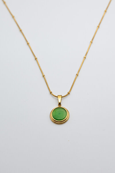 Limosse Jewelry Jade Serenity Jade Stone Charm Necklace