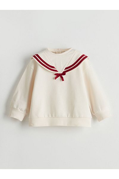 LC Waikiki Ribbon Girl's Sweatshirt and Leggings 2 Pcs