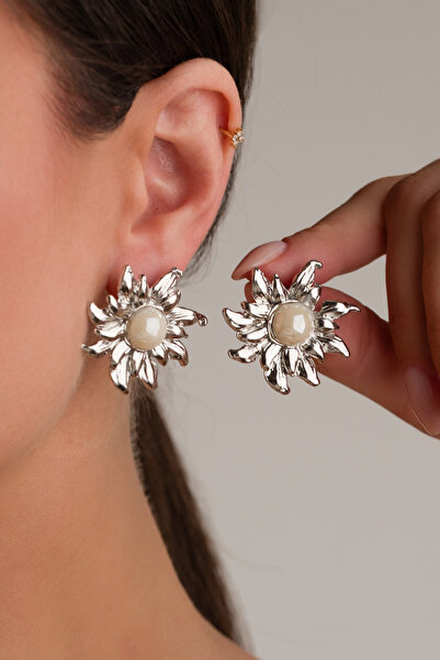 MRK Kadın İncili Güneş Küpe