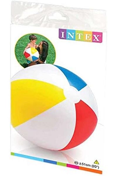 Intex Glossy Panel Ball - Inflatable Water Ball/Beach Ball - Diameter 51 cm