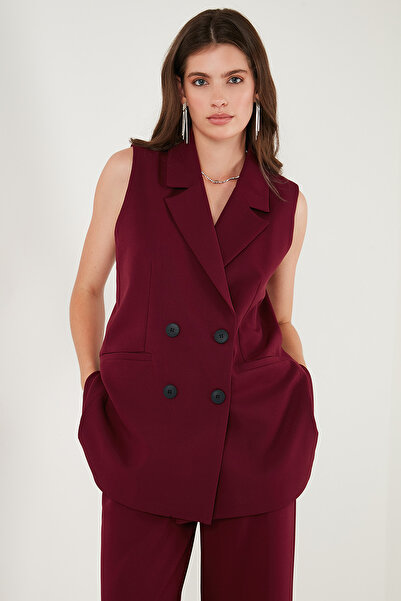 Lela Oversize Fit Mono Yaka Kolsuz Düğmeli Ceket Yelek YELEK 6521177