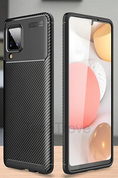 TechTrove Samsung Galaxy M33 Kılıf Kamera Korumalı Darbe Emici Karbon Fiber D...