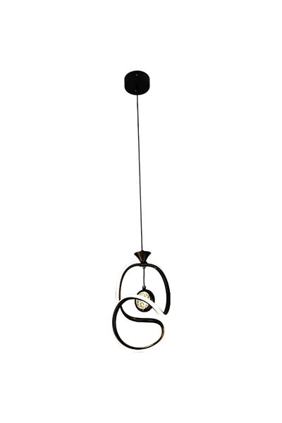 Hummer Modern Pendant Light Black Single with 3 Color Light 36W