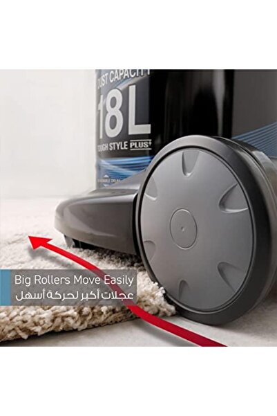 PANASONIC Mc-YL778A747 Drum Vacuum, Detachable Drum, 2100W, 18L, Auto Cord Rewind, 2 Step Nozzle, Bl