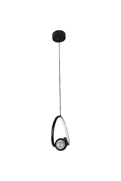 Hummer Modern Pendant Black Chandelier with 3 Lights (25 Watts)