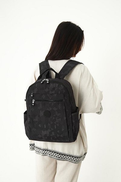 H&D COLLECTİON Unisex Αδιάβροχο τσαλακωμένο ύφασμα πολλαπλών διαμερισμάτων για φορητό υπολογιστή και σακίδιο πλάτης 3059