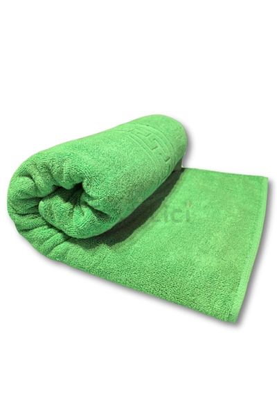 TextiLici Towel 50x90 cm, Light Green, 100% Cotton, Double Yarn