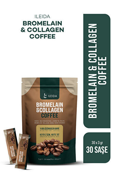 İLEİDA Bromelain & Collagen Coffee 3g x 30 Adet