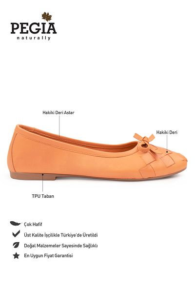 Pegia Women's Braided Leather Ballerinas Dg6019