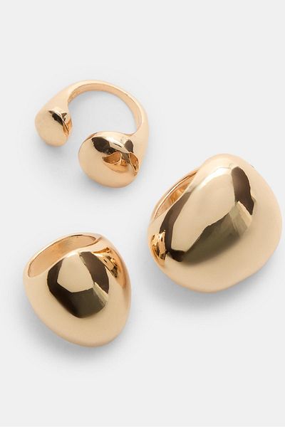 Stradivarius Set of 3 maxi voluminous rings