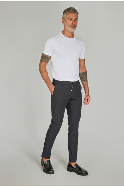 10 NMR Black Sports Men's Trousers with Jogger Pockets