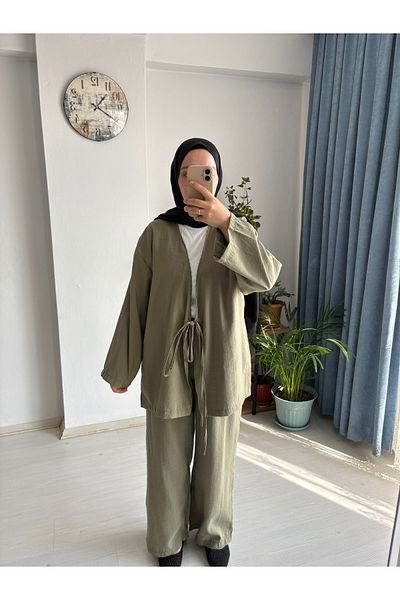 MODA EGE Modal Fabric Kimono Set