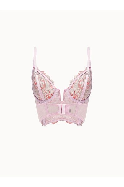 LC Waikiki LCW DREAM Λιλά Underwire Μπραλέτ χωρίς επένδυση με δαντέλα AS
