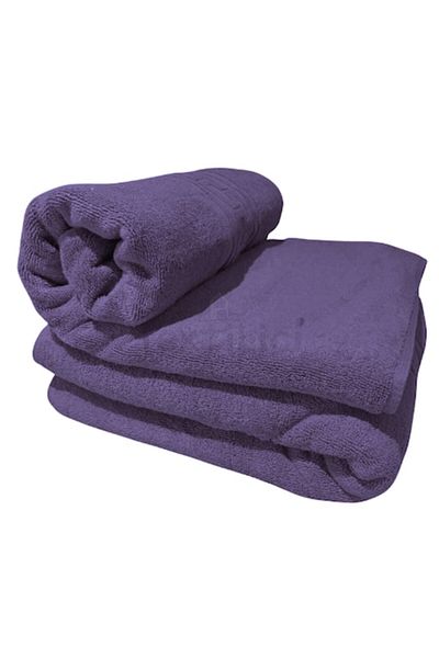 TextiLici Set 2 Towels 50x90cm, Purple, 100% Cotton, Double Thread