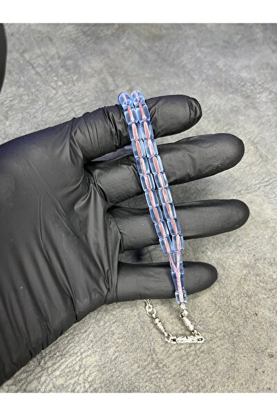 Mos Tespih High-End Crimped Amber Rosary with Ankle Length