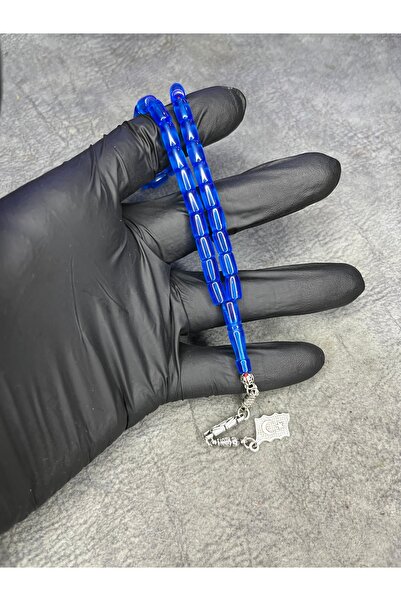 Mos Tespih High-End Crimped Amber Rosary with Ankle Length