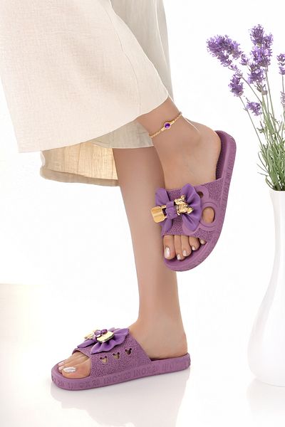 Modafırsat Women's Slippers Non-Slip Waterproof Stylish Home Out Beach Summer Daily Slippers