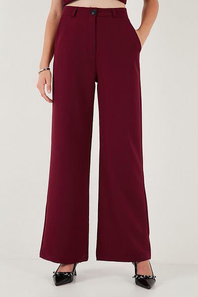 Lela Pantaloni din țesătură cu picioare largi, talie mijlocie-înaltă, cu picioare largi PANTALONI 6522974