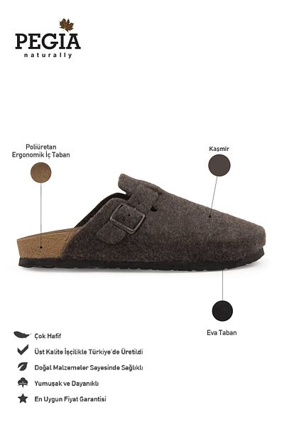 Pegia Дамски кашмирени чехли Sabo 215545