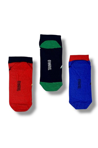 Marvel Avengers Licensed Boy's 3 Pairs Booties Socks 22857