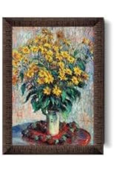 STOREMAX Puzzle Jerusalem Artichoke Flowers, Claude Monet 1000 Piece Puzzle with Frame Star Buy Bz 1087243