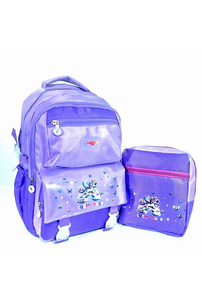Nico Korean Style Unicorn School Bag with Accessories Girls' and Boys' Backpack