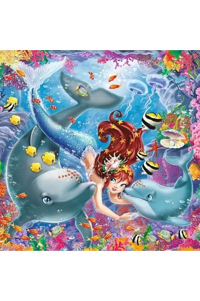 STOREMAX 3X49 Pieces Puzzle Wd Mermaid Star Buy Bz 1087243
