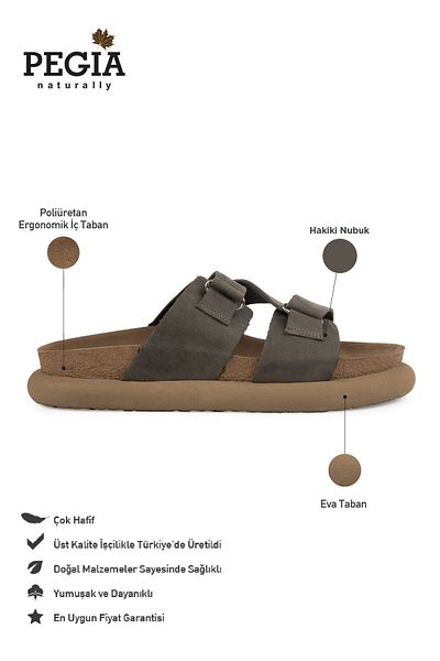 Pegia Women's Genuine Nubuck Slippers 215544
