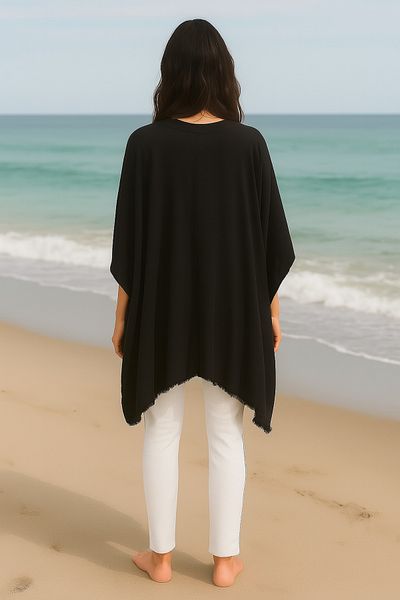 Hayalet Front Tie Kimono Style Beach Pareo Dress Tunic