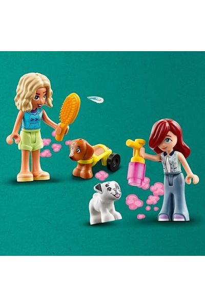 STOREMAX Ntwork Friends Dog Grooming Car 42635-4 Dog Figure Interior for Children 4 Years and Above