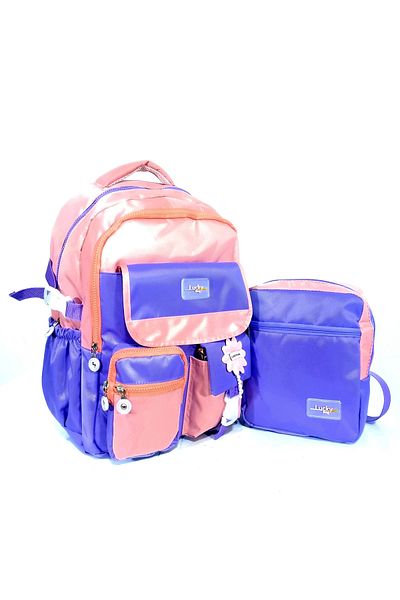 Nico Korean Style School Bag Girls and Boys Backpack with Accessories