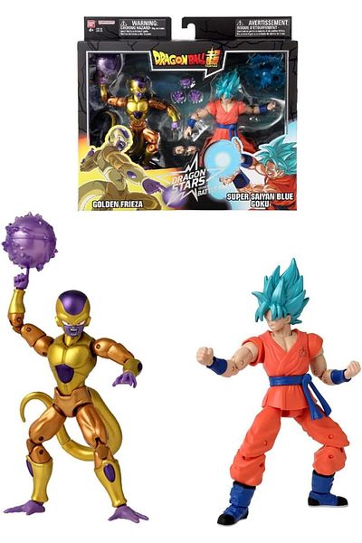 STOREMAX Ntwork Super Saiyan Blue Goku Vs Golden Frieza Fighting Pack, Dragon Stars Series Art 1087243