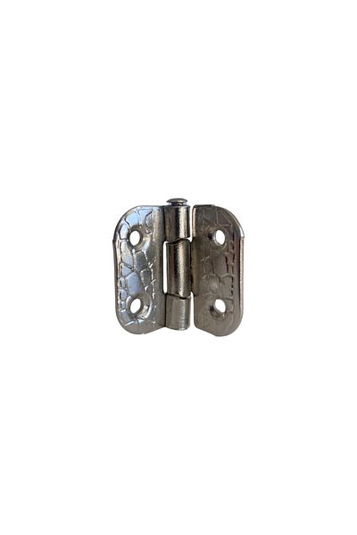 DSYapıAksesuar Backgammon Hinge Furniture Box Hinge with Stop(Silver)(4 Pcs)(Width:3Cm Length:3Cm)