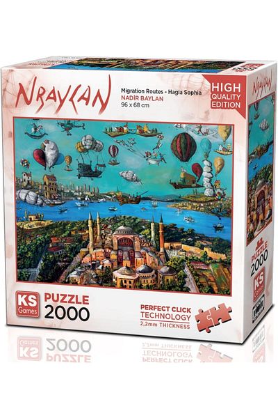 STOREMAX Migration Routes Hagia Sophia 2000 Piece Puzzle -Ks Puzzle Star Buy Bz 1087243