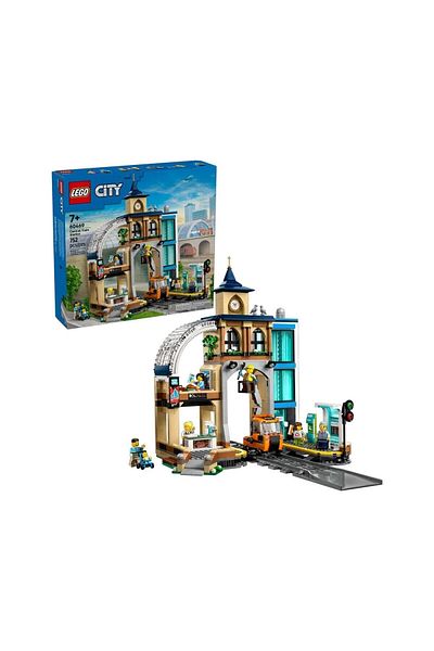 LiderGlobal 60469 Lego City Central Train Station 752 Parts +7 Years