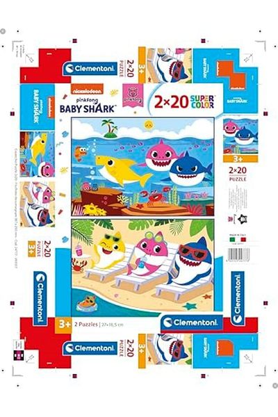 STOREMAX - 2X20 Piece Puzzle - Baby Shark Star Buy Bz 1087243