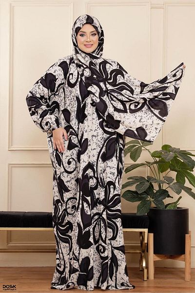 Generies Viscose prayer shawl with attached scarf