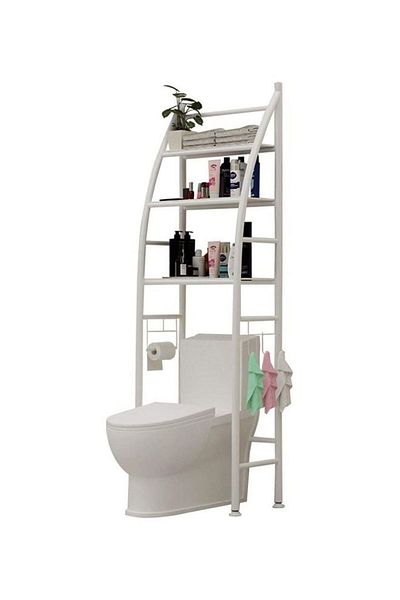 Twinkle Mart Bathroom Organizer Rack White 50×25×166cm